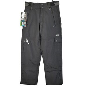 Ocean Earth Men's Black Ski Snowboard Pants Size‎ S Waterproof Insulated NWT